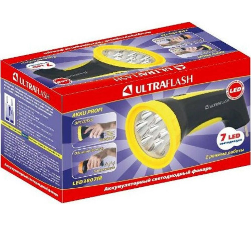 ULTRAFLASH (12868) LED3807M черный/желтый