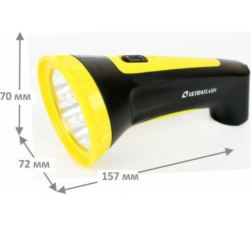 ULTRAFLASH (12868) LED3807M черный/желтый