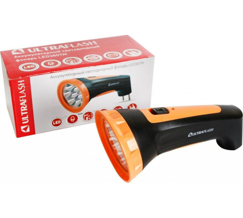 ULTRAFLASH (12868) LED3807M черный/желтый