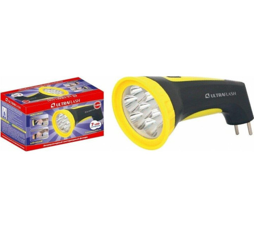 ULTRAFLASH (12868) LED3807M черный/желтый