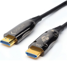 ATCOM (AT8875) Кабель HDMI 50 м (HIGH speed, Metal gold, Optical) 8K VER 2.1
