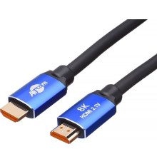 ATCOM (AT8884) Кабель HDMI 2 м (HIGH speed, Metal gold, блистер) 8K VER 2.1