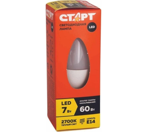 СТАРТ (17282) LEDCANDLE E14 7W30 WS