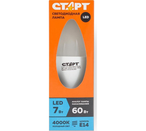 СТАРТ (17281) LEDCANDLE E14 7W40 WS