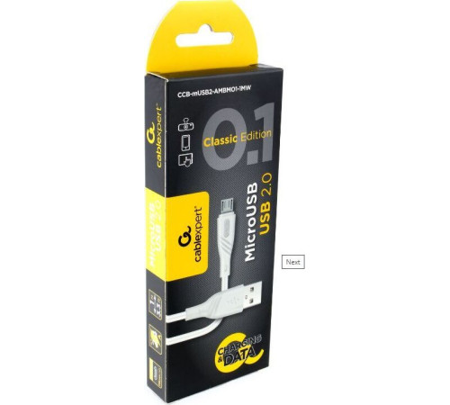 GEMBIRD/Cablexpert (17915) CB-mUSB2-AMBMO2- CLASSIC 0.2 - 1.0 м - черный