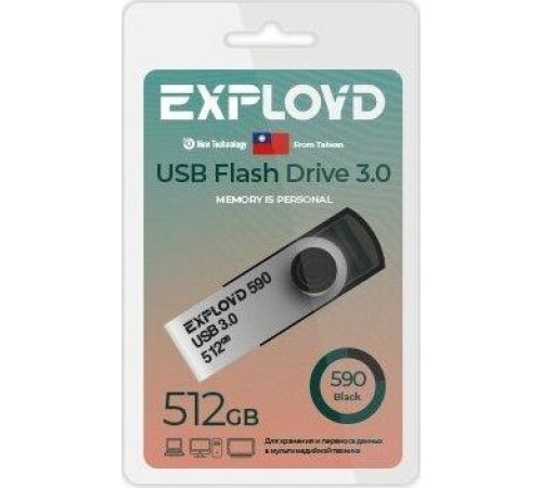 EXPLOYD EX-512GB-590-Black USB 3.0