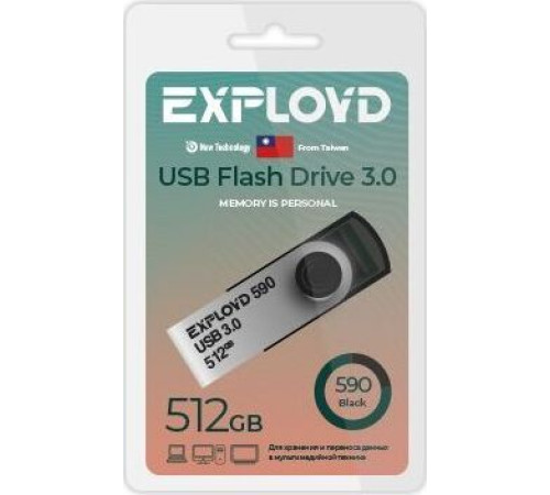 EXPLOYD EX-512GB-590-Black USB 3.0