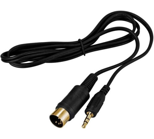 REXANT (17-2502) ШНУР DIN 5 PIN - STEREO 3,5 ММ, ДЛИНА 1,5 МЕТРА (GOLD)