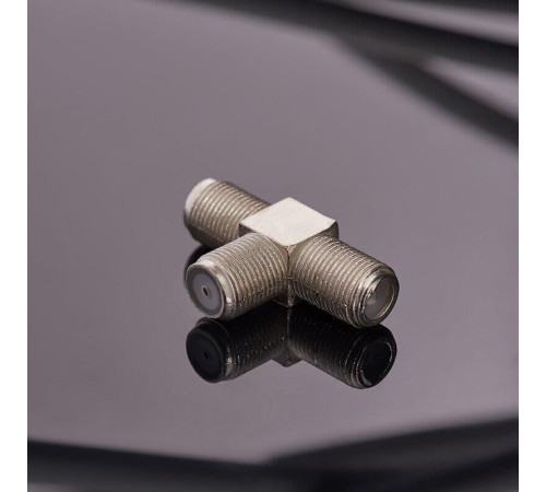 REXANT (06-0022-A) ПЕРЕХОДНИК АНТЕННЫЙ, (3-ГНЕЗДА F), ТРОЙНИК, (1ШТ.)