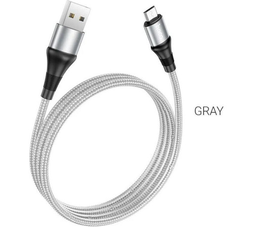 HOCO (6931474734228) X50 USB (m) - microUSB (m) 1.0м - серый