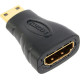 REXANT (17-6801) ПЕРЕХОДНИК ШТЕКЕР MINI HDMI - ГНЕЗДО HDMI