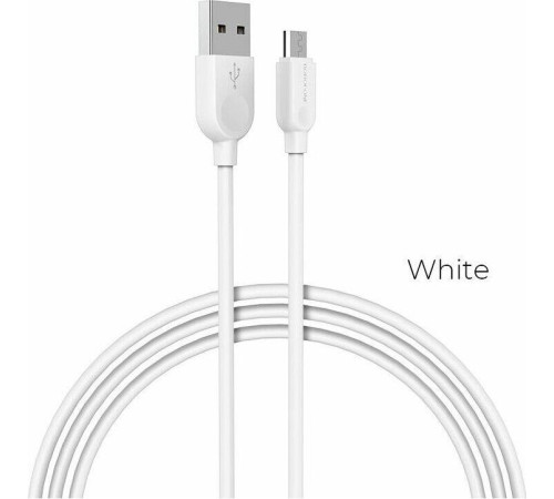 BOROFONE (6957531089988) BX14 USB-microUSB 2.4A 1м белый