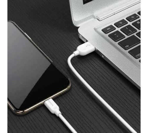 BOROFONE (6957531089988) BX14 USB-microUSB 2.4A 1м белый