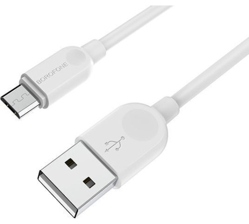BOROFONE (6957531089988) BX14 USB-microUSB 2.4A 1м белый