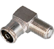 REXANT (05-4312) ПЕРЕХОД ГНЕЗДО F-ГНЕЗДО TV УГЛОВОЙ