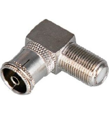 REXANT (05-4312) ПЕРЕХОД ГНЕЗДО F-ГНЕЗДО TV УГЛОВОЙ