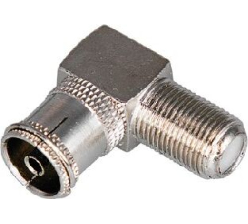 REXANT (05-4312) ПЕРЕХОД ГНЕЗДО F-ГНЕЗДО TV УГЛОВОЙ