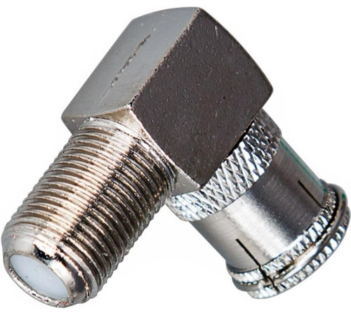 REXANT (05-4312) ПЕРЕХОД ГНЕЗДО F-ГНЕЗДО TV УГЛОВОЙ