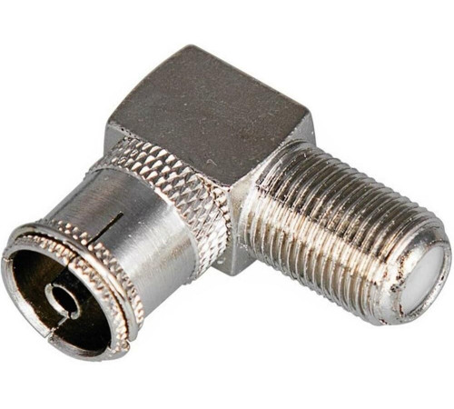 REXANT (05-4312) ПЕРЕХОД ГНЕЗДО F-ГНЕЗДО TV УГЛОВОЙ