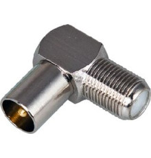 PROCONNECT (05-4311-4) антенный угловой ГНЕЗДО F - ШТЕКЕР TV