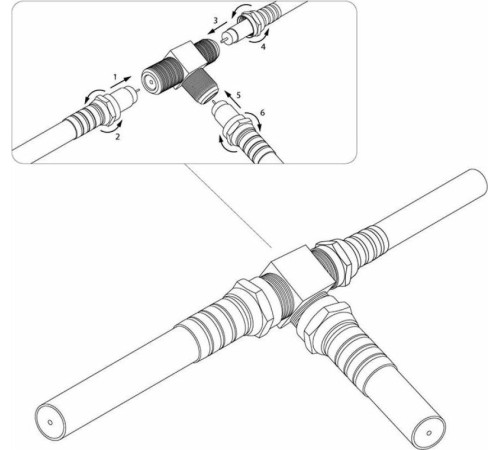 PROCONNECT (05-4204-4) антенный тройник X3 ГНЕЗДА F
