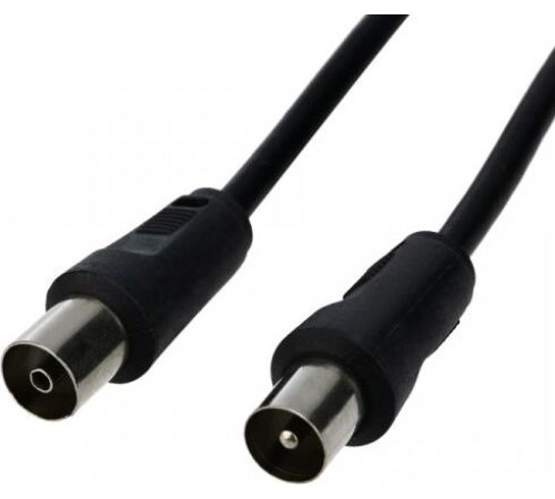 REXANT (17-5002) ШНУР ТВ ГНЕЗДО - ТВ ШТЕКЕР, ДЛИНА 1,5 МЕТРА, ЧЕРНЫЙ