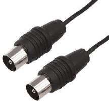 REXANT (17-5002) ШНУР ТВ ГНЕЗДО - ТВ ШТЕКЕР, ДЛИНА 1,5 МЕТРА, ЧЕРНЫЙ