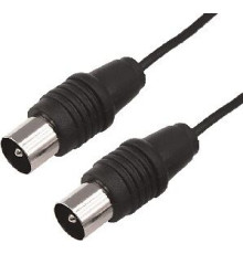 REXANT (17-5002) ШНУР ТВ ГНЕЗДО - ТВ ШТЕКЕР, ДЛИНА 1,5 МЕТРА, ЧЕРНЫЙ