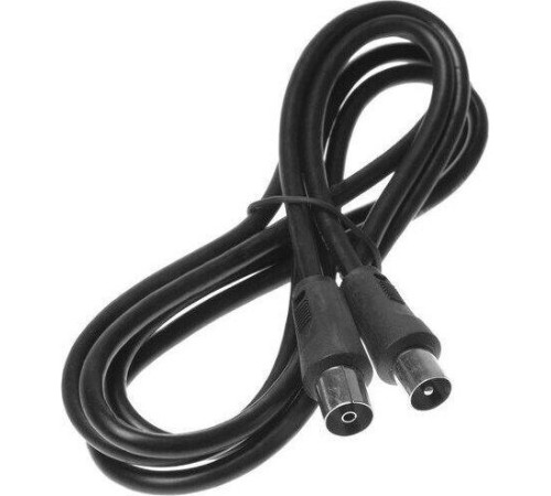 REXANT (17-5002) ШНУР ТВ ГНЕЗДО - ТВ ШТЕКЕР, ДЛИНА 1,5 МЕТРА, ЧЕРНЫЙ