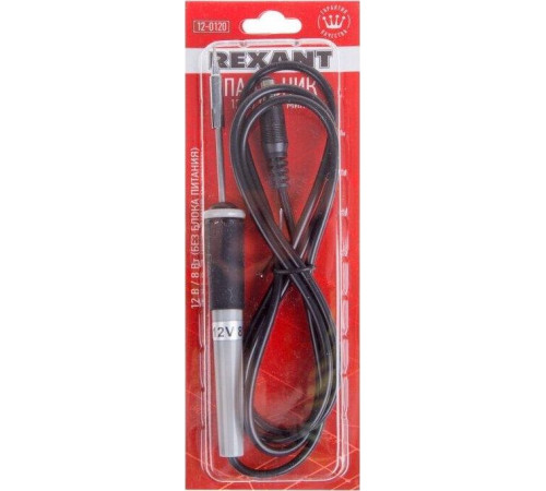 REXANT (12-0120) ПАЯЛЬНИК МИНИ (БЕЗ БП) 12V/8 ВТ (ZD-20A)