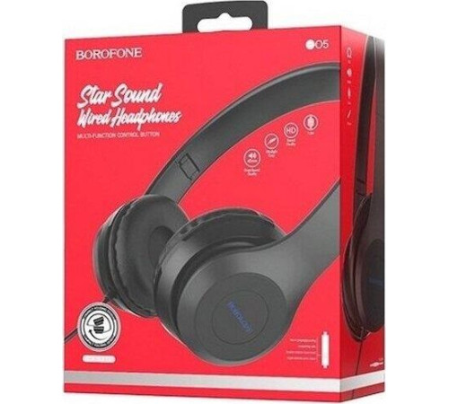 Наушники полноразмерные BOROFONE (6931474709912) BO5 Star Sound черный