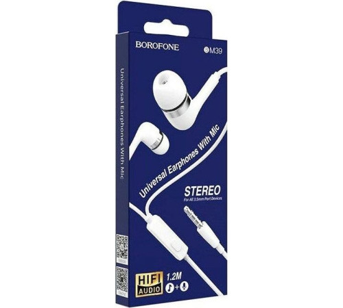 BOROFONE (6931474716880) BM39 Refined Chant белый