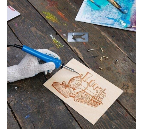 REXANT (12-0183-1) ВЫЖИГАТЕЛЬ, 21 НАСАДКА, ПОДСТАВКА, 230 В/30 ВТ (ZD-972A)