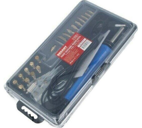 REXANT (12-0183-1) ВЫЖИГАТЕЛЬ, 21 НАСАДКА, ПОДСТАВКА, 230 В/30 ВТ (ZD-972A)