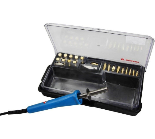 REXANT (12-0183-1) ВЫЖИГАТЕЛЬ, 21 НАСАДКА, ПОДСТАВКА, 230 В/30 ВТ (ZD-972A)