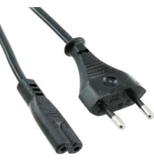 REXANT (11-1101) шнур сетевой вилка-евроразъем С7, 2х0.5 мм2, 1.8м