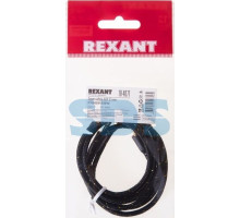 REXANT (18-4071) АУДИОКАБЕЛЬ AUX 3.5 ММ В ТКАНЕВОЙ ОПЛЕТКЕ 1 М ЧЕРНЫЙ