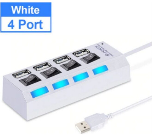 SMARTBUY (SBHA-7204-B) USB 2.0 хаб 4 порта, черный