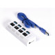 SMARTBUY (SBHA-7304-W) USB 3.0 хаб + выкл., 4 порта, белый