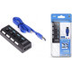 SMARTBUY (SBHA-7304-B) USB 3.0 хаб + выкл., 4 порта, черный