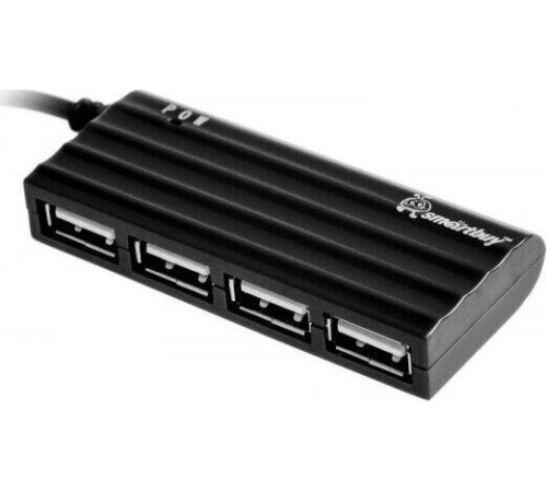 SMARTBUY (SBHA-7304-B) USB 3.0 хаб + выкл., 4 порта, черный