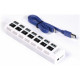 SMARTBUY (SBHA-7307-W) USB 3.0 хаб + выкл., 7 портов, белый