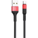 HOCO (6957531080220) X26 USB (m)-microUSB (m) 1.0м - красный/черный