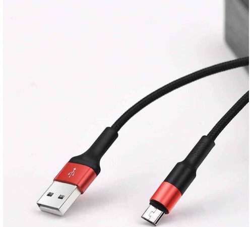 HOCO (6957531080220) X26 USB (m)-microUSB (m) 1.0м - красный/черный