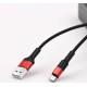 HOCO (6957531080220) X26 USB (m)-microUSB (m) 1.0м - красный/черный