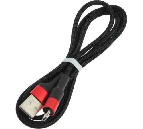 HOCO (6957531080220) X26 USB (m)-microUSB (m) 1.0м - красный/черный