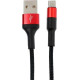 HOCO (6957531080220) X26 USB (m)-microUSB (m) 1.0м - красный/черный
