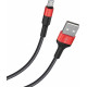 HOCO (6957531080220) X26 USB (m)-microUSB (m) 1.0м - красный/черный