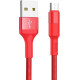 HOCO (6957531080220) X26 USB (m)-microUSB (m) 1.0м - красный/черный
