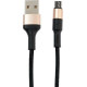 HOCO (6957531080213) X26 USB (m)-microUSB (m) 1.0м - черный/золотой